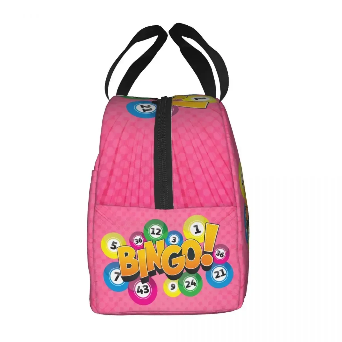 Hot Game Bingo Isolierte Lunchbox für Frauen, tragbar, warm, Kühler, Thermo-Lunch-Tasche, Kinder, Schule, Picknick, Lebensmittelbehälter, Tragetasche