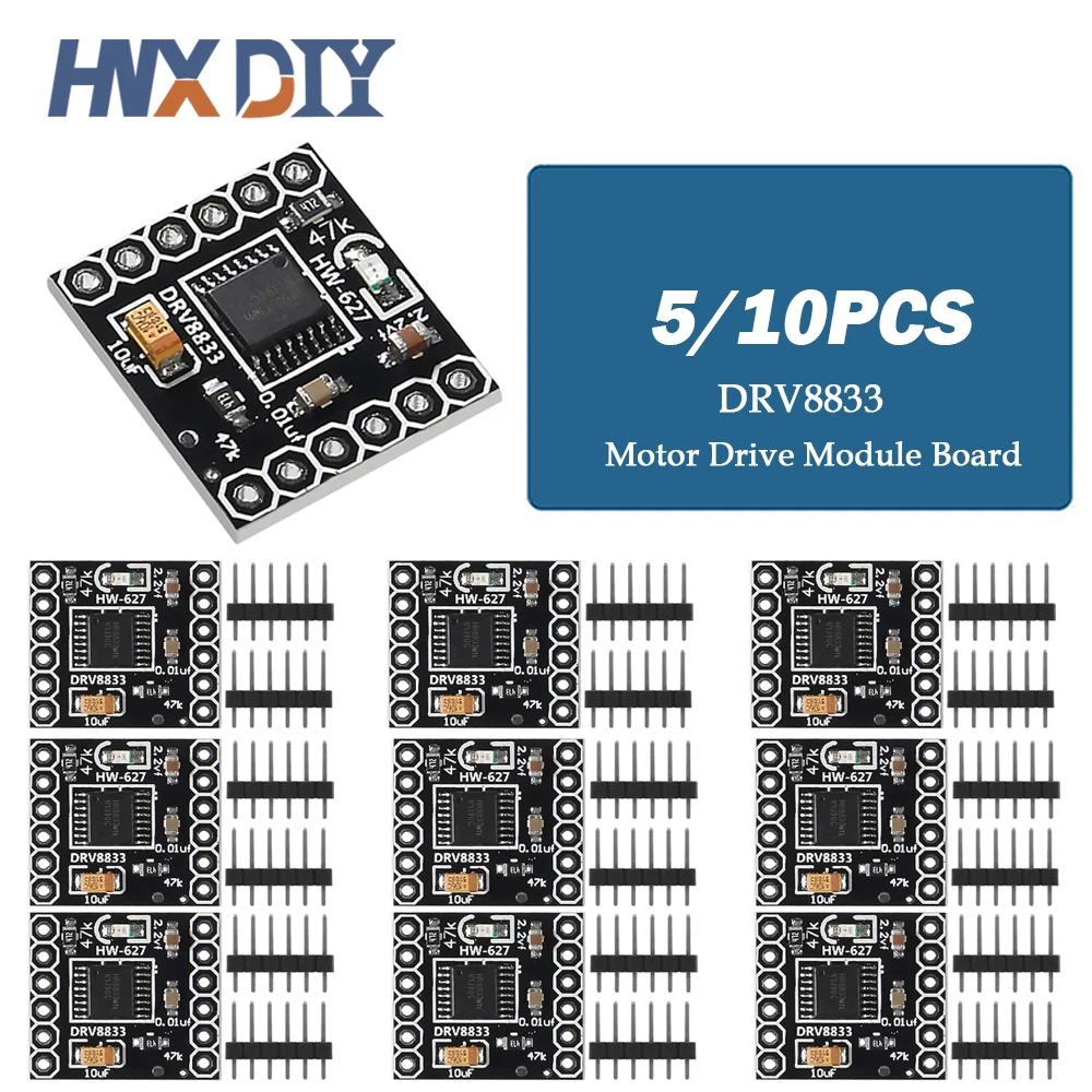 5/10PCS DRV8833 Motor Drive Module 1.5A Dual H Bridge DC Gear Motor Driver Controller Board DIY Kit