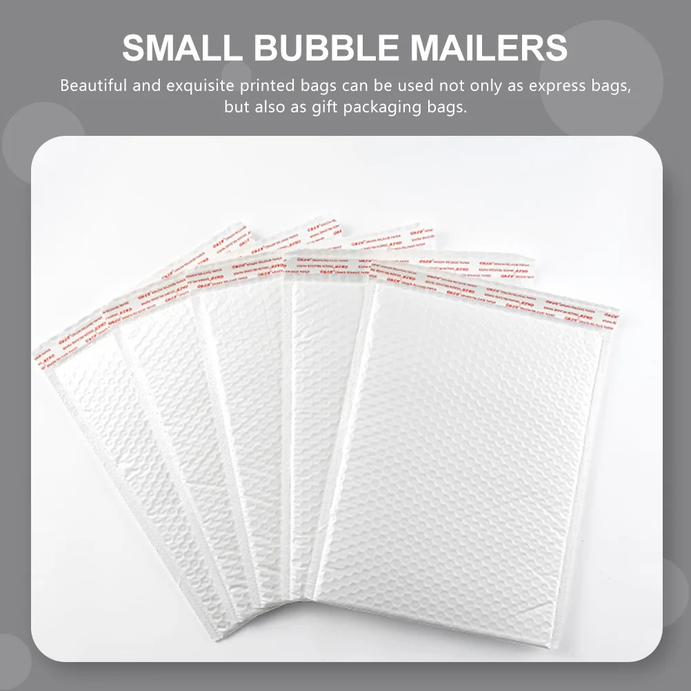 

50Pcs Professional Bubble Mailers Heavy Duty Portable Shipping Bags Reusable Tear Resistant Package Accessory for Non-Fragile