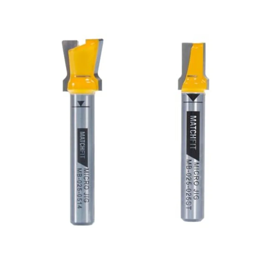 

MATCHFIT Dovetail and Relief Router Bit Bundle for Clean Grooves Reduced Tear Out and Longer Tool Life in Cabinet Making and Fu