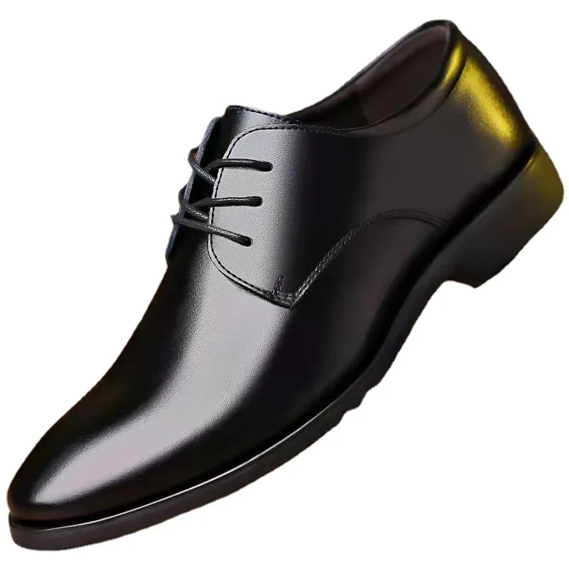 Leather Shoes for Men Formal Dress Wedding Flats British Style Casual Oxfords Non Slip Office Work Designer Shoes