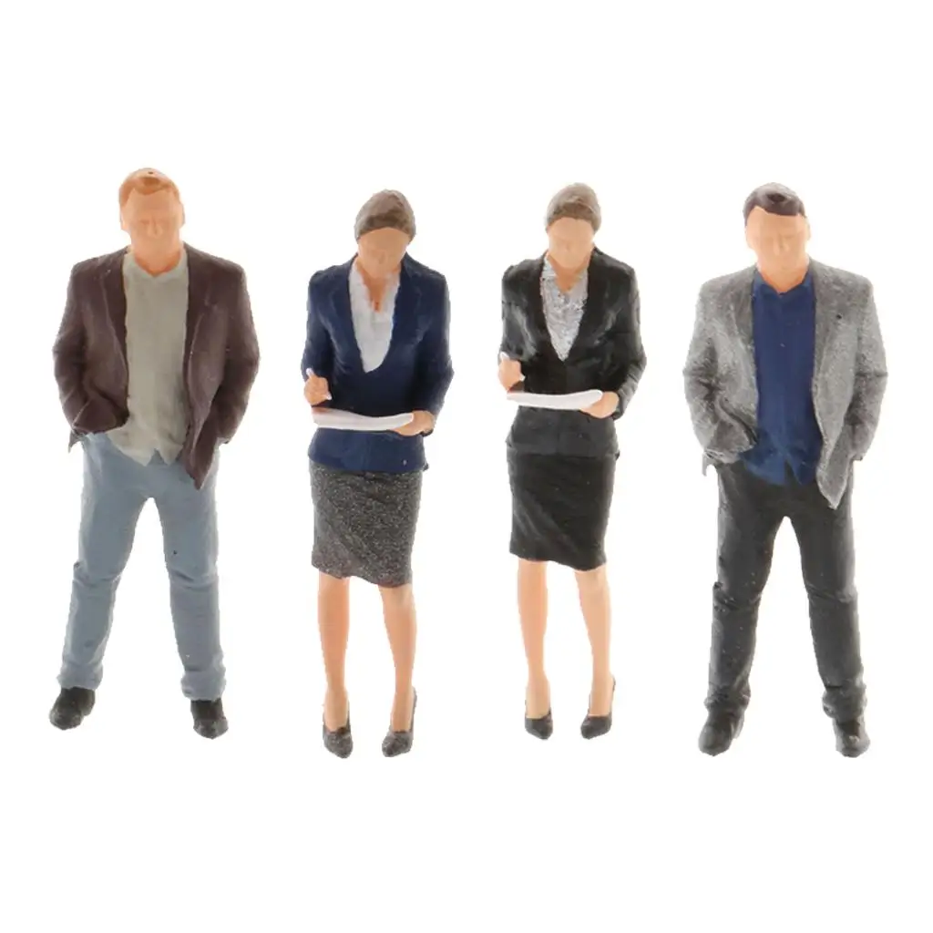 مجسمات مكتبية مصغرة لعام 1/64 سكرتيرة ونموذج لتزيين المنزل والمكتب