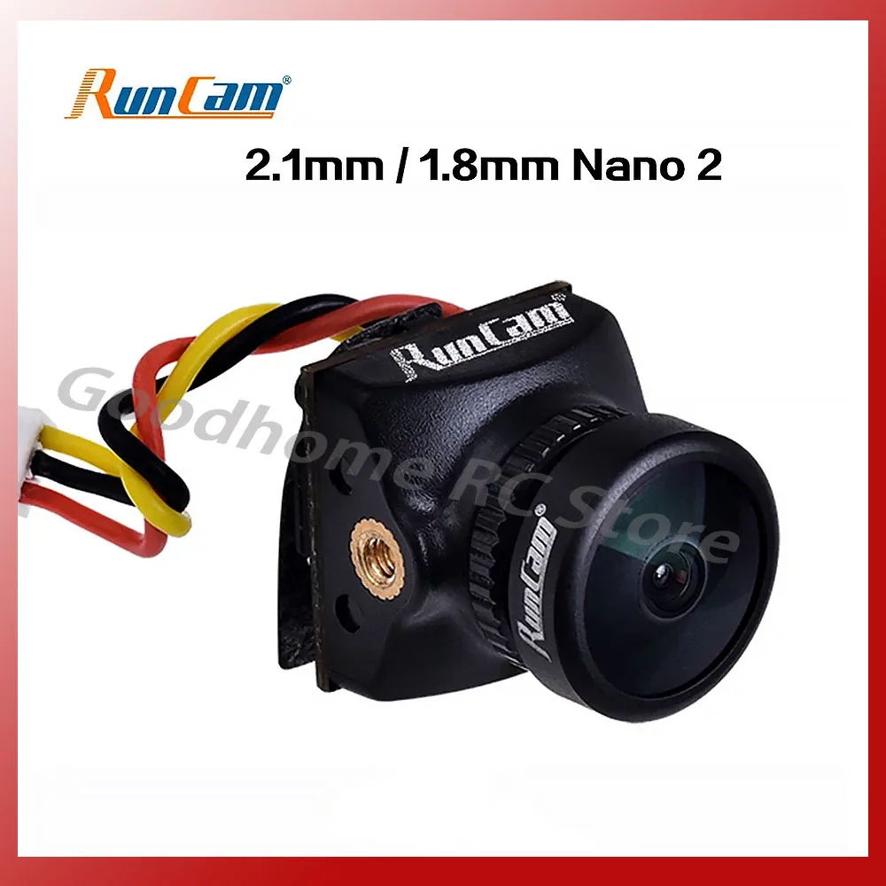 

RunCam Nano 2 FPV камера 2,1 мм (M8) FOV 155 °/1,8 мм (M8) FOV 170 ° 700TVL CMOS NTSC Mini для FPV гоночного дрона