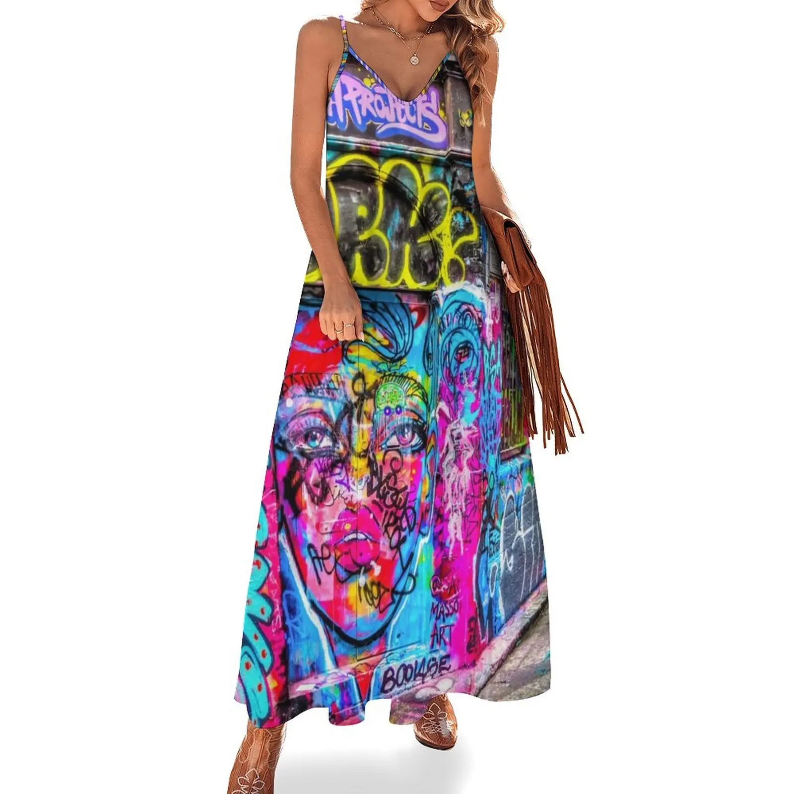 

Hanging Out in the Colourful Rutledge Lane Sleeveless Dress evening dress clothes for women cocktail dresses Dress