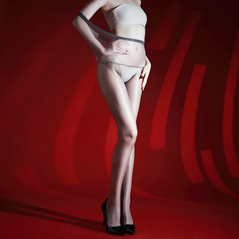 

Сексуальные женские чулки Aurora Oil, блестящие глянцевые колготки, ультратонкие прозрачные леггинсы с открытой промежностью, чулки