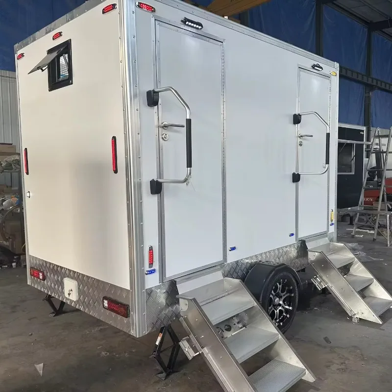 Individual Air Conditioning Toilet Trailer Portable Bathroom Mobile Toilet Trailer Deluxe