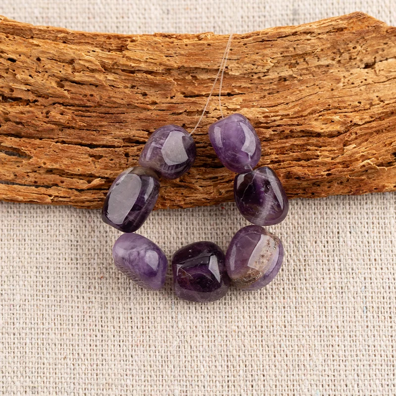 B&F Handmade Amethyst Pendants, Genuine Natural stones beads, Unique Stones for jewelry & DIY Earring Beads