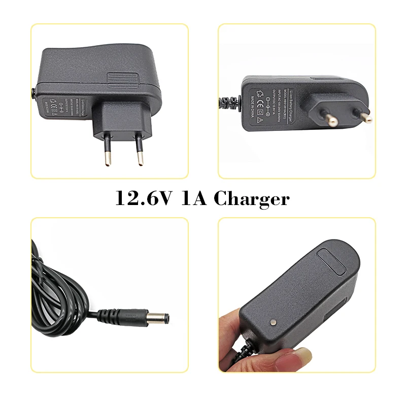 12.6V 1A/3A/5A/10A Lithium Battery Smart Charger AC110-220V to DC For 3S 11.1V 12V Power Supply Li-ion battery pack fast charger