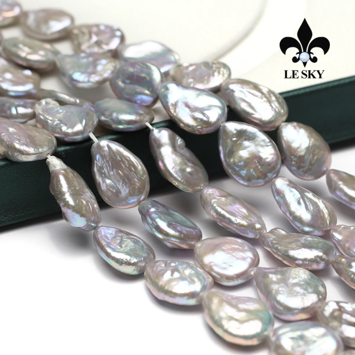 

Gray Baroque Beads Water Drop Shape Natural Freshwater Pearl Loose Spacer Beads for Making DIY Jewerly Necklace Bracelet 36cm