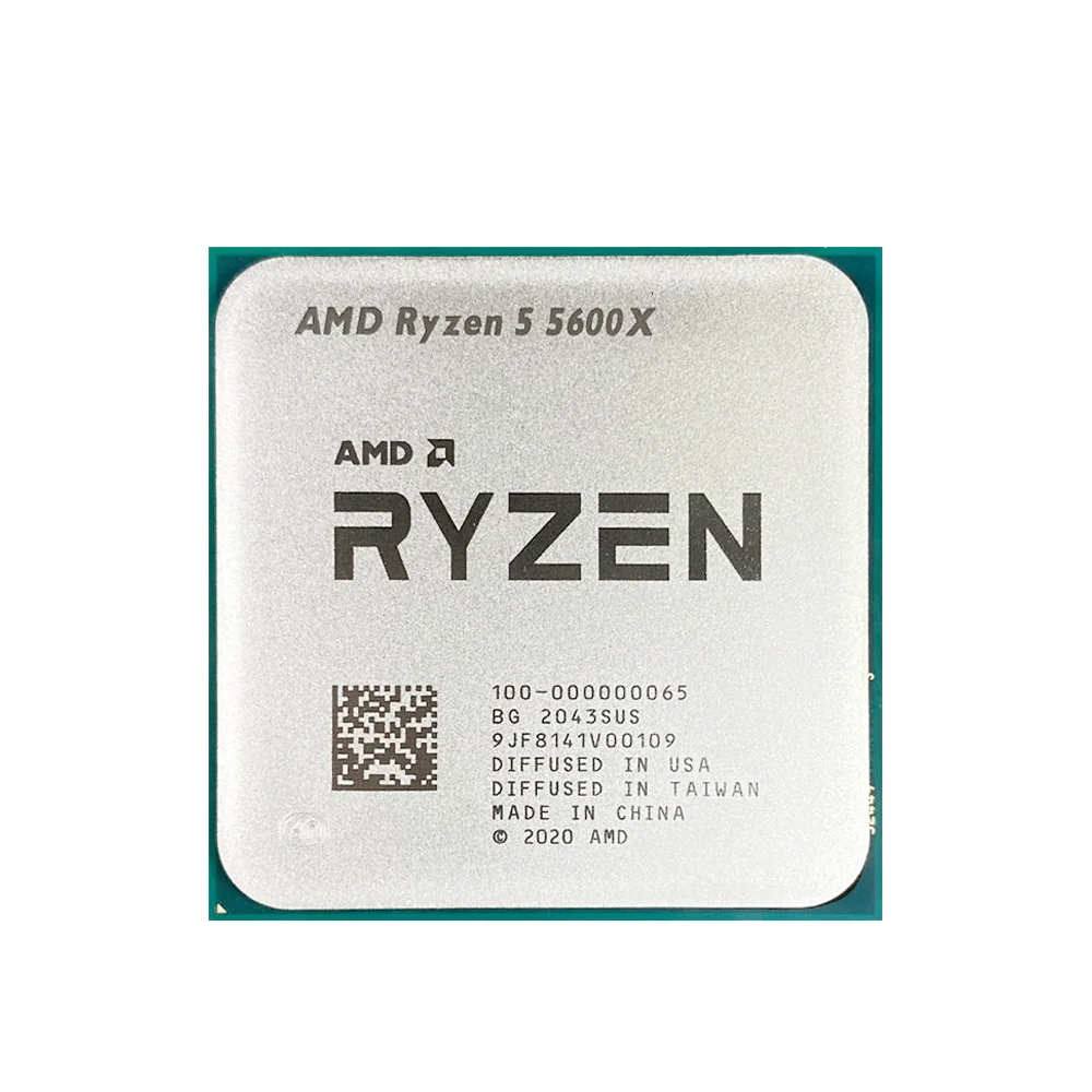 AMD Ryzen 5 5600X 6-Core 12-Thread 7NM 3.7 جيجا هرتز 65 واط جديد L3 = 32 متر معالج الألعاب DDR4 المقبس AM4 R5 5600X ولكن بدون مروحة