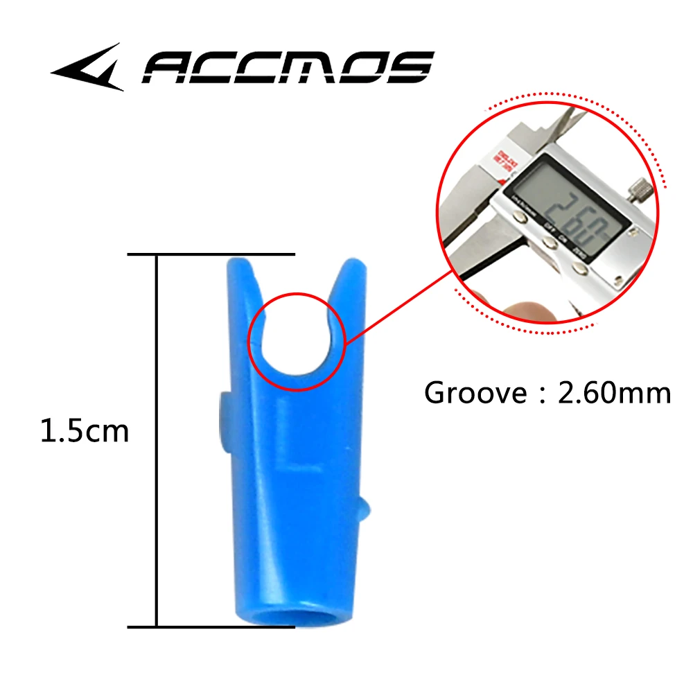 60pcs DIY Plastic Arrow Pin Nocks Size L And Size S For ID4.2mm ID6.2mm 3.2mm  Arrow Shaft Archery Accessory