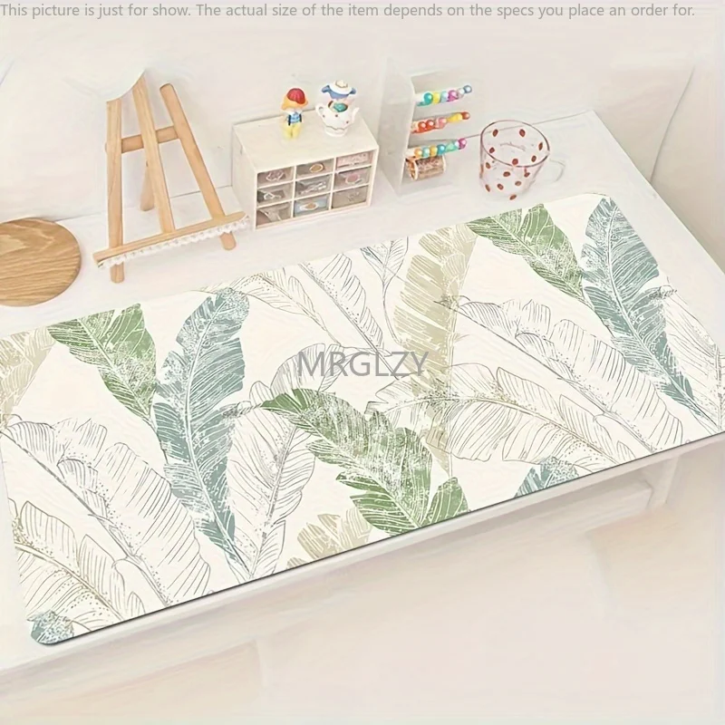 

Tropical Leaf Design Mouse Pad Large Rubber Anti-slip PC Desk Accessories Mousepad for Offices and Gamer Keyboard Mats Decor Mat