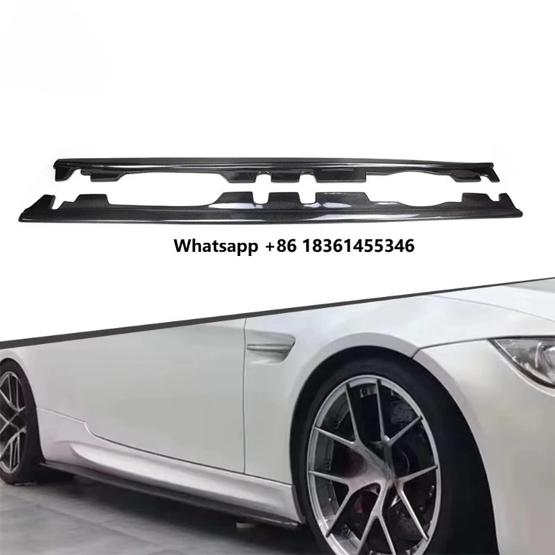 

For E92 M3 2009-2013 Extension Auto Exterior Carbon Fiber BodyKit Side Skirt