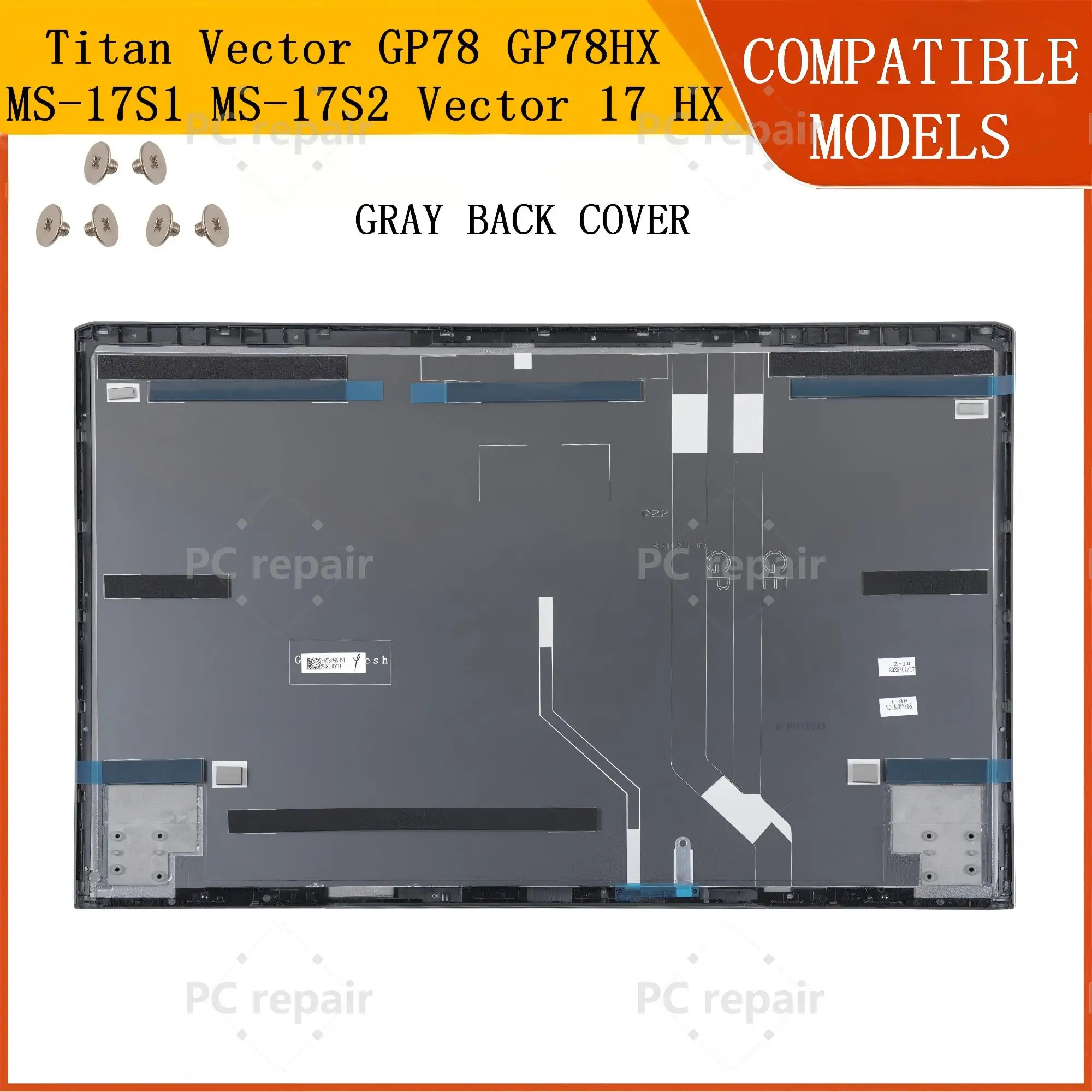 Repair Cover For Titan Vector GP78 GP78HX MS-17S2 MS-17S1 Vector 17 HX Back Cover/Palmrest/Bottom Case 17inch