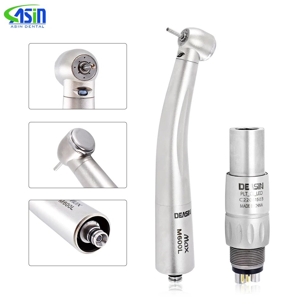 

Dental LED Fibre Optic High Speed Handpiece Dental Air Turbine Coupling Coupler/Adaptor Fit MAX M600L