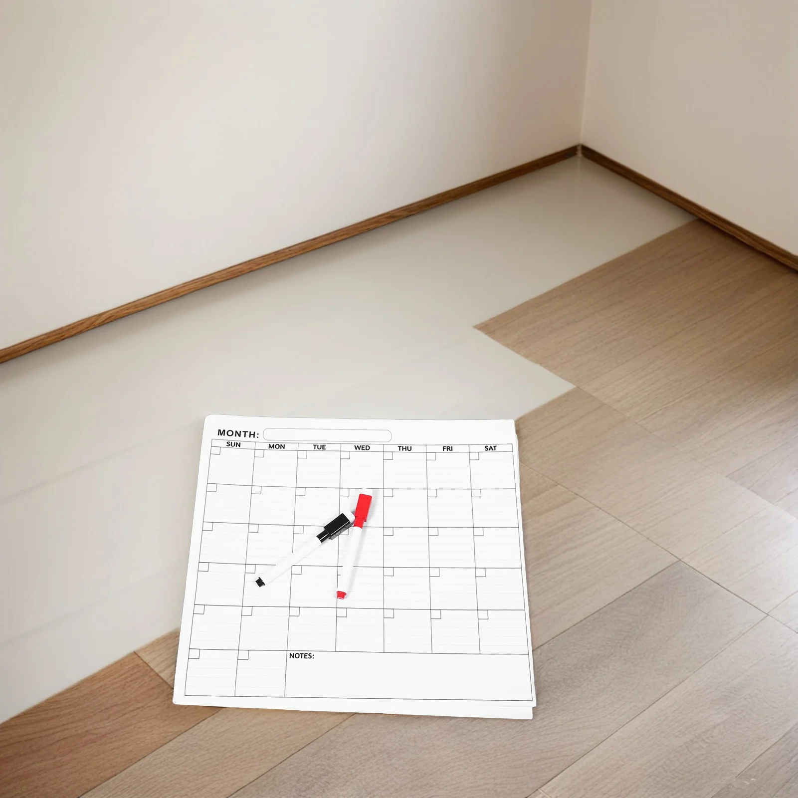 Calendrier effaçable Extra Large, mur géant, tableau effaçable à sec mensuel pour le stratification