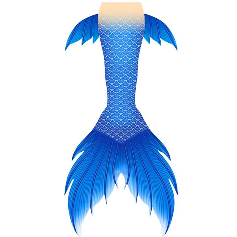 

2023 New Design Blue colour SSI Mermaid Course Skins Tail Proffesional Diving and Swimming Fish Shape Tail Can be with Mahina