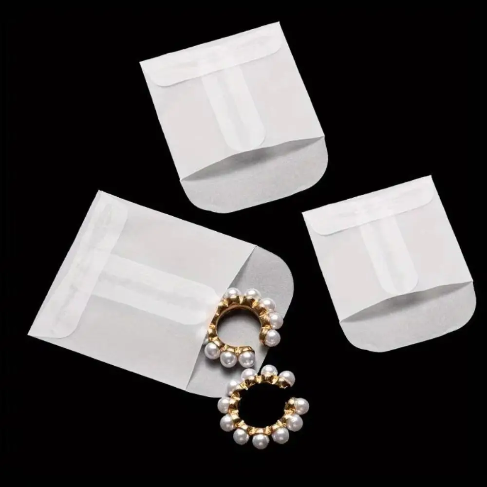 50Pcs/Pack Semi-Transparent Vellum Paper Envelopes Matte Frosted Flat Shape Matte Frosted Envelopes Translucent Simple
