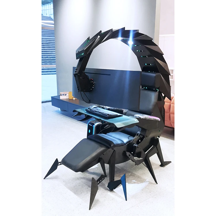 Ergonomics Iw-sk Scorpion Computer Cockpit Racing Rgb Zero Gravity Workstation Custom Modern Cluvens Support Up To 5 Screens