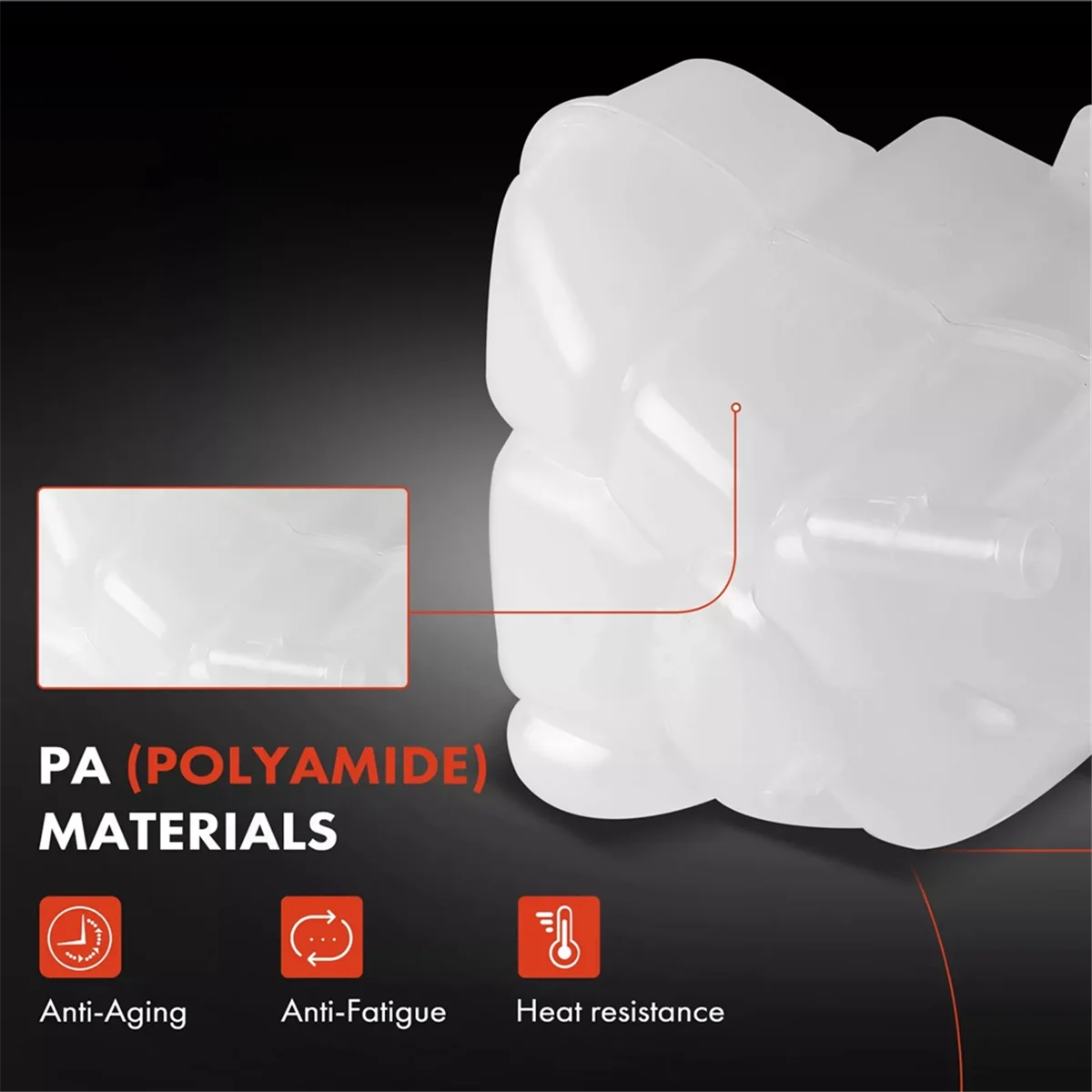 

M53K_Разшивающий бачок охлаждающей жидкости автомобиля с крышкой для Volvo
