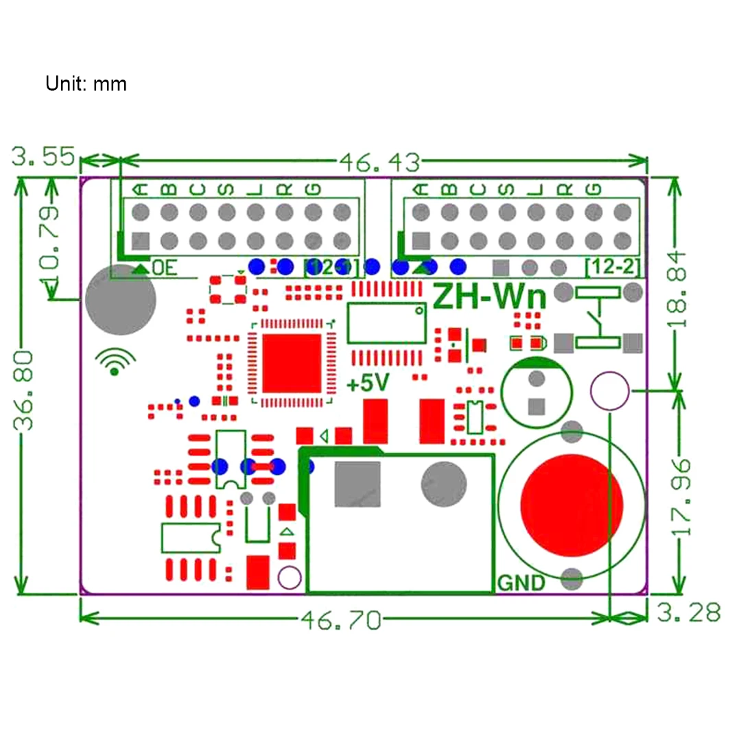 Control Card ZH-Wn LED Advertising Scrolling Display Screen Short Distance Wireless WFl Control System Truly Wiring Free