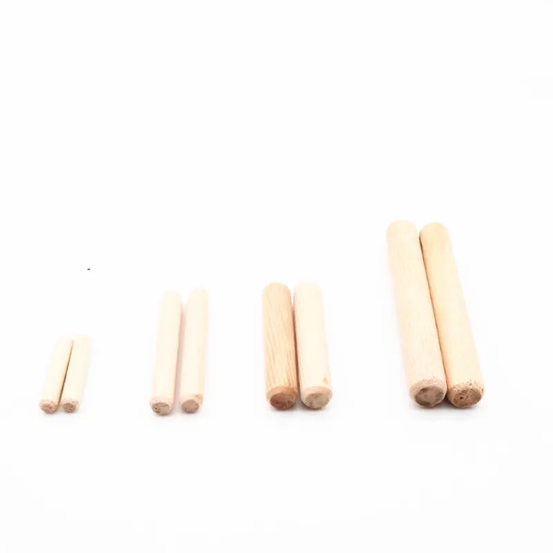 Set M6 M8 M10 * Lmm Pin Dowel Kayu Batang Dowel Kerajinan Laci Kabinet Bergalur Bulat untuk Pemasangan Furnitur Pekerjaan Kayu