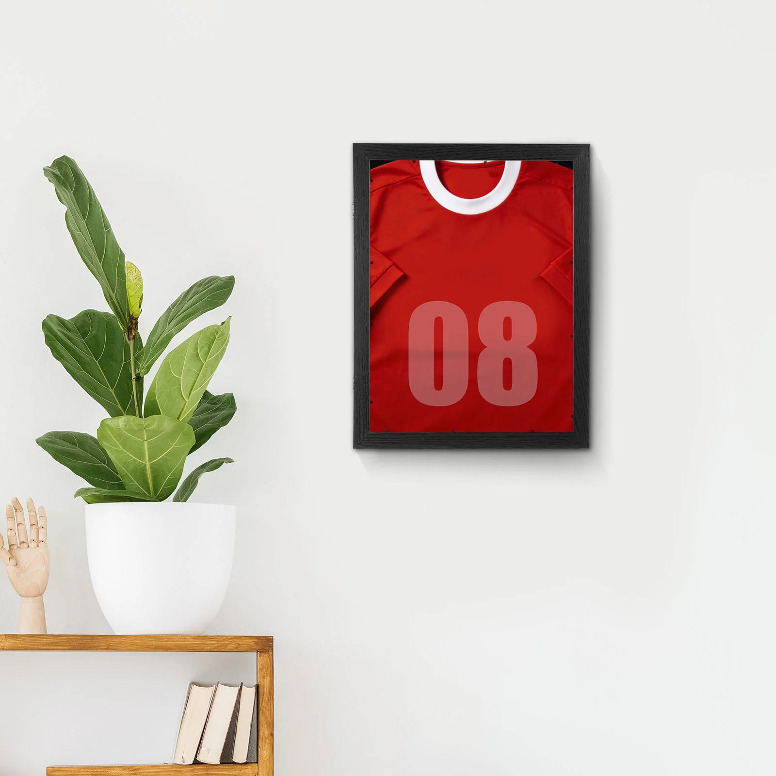 Sports Shadow Box Wooden Frame for Jerseys, Display