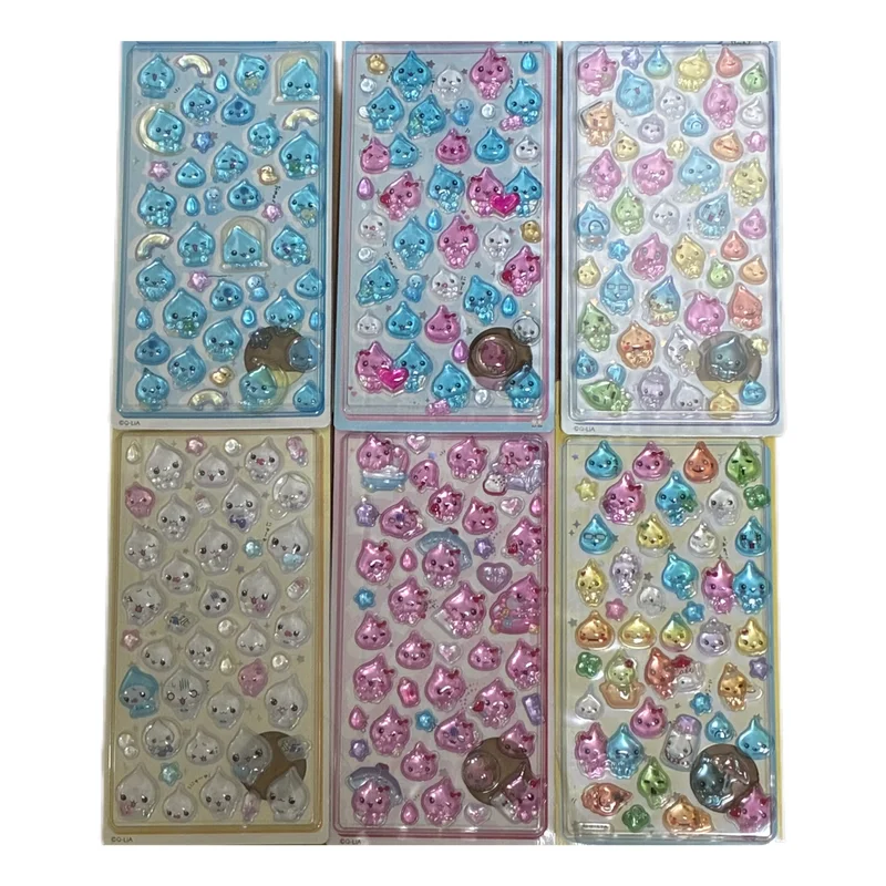 

В наличии: Набор из 1-6 шт. 3D-наклеек с кристаллами, милые объемные наклейки в виде маленьких капель воды для DIY-декора чехлов для телефонов и дневников