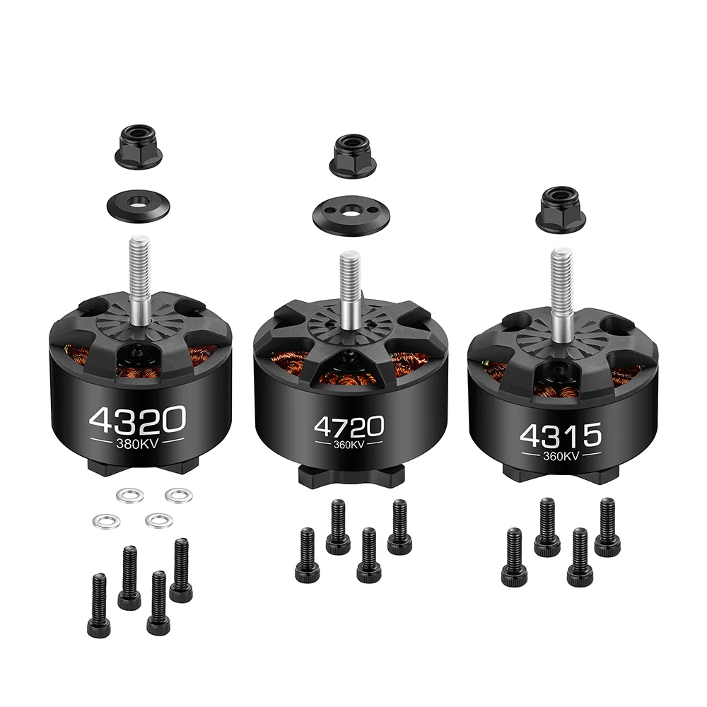 HOBBYWING FPV Drone Brushless Motors 4315 4320 4720 (300-520KV) High Efficiency and Strong Performance