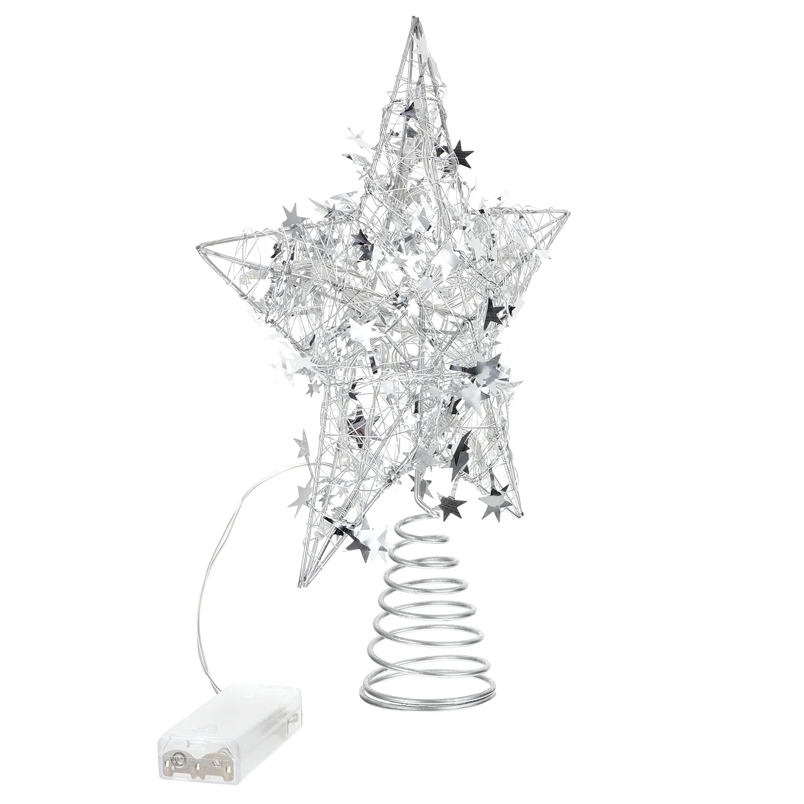 قطعة واحدة من قطعة شجرة عيد الميلاد بتصميم نجمة مضيئة، لون أنيق، ديكور شجرة عيد الميلاد المثالي لتزيين المنزل والحفلات والمهرجانات