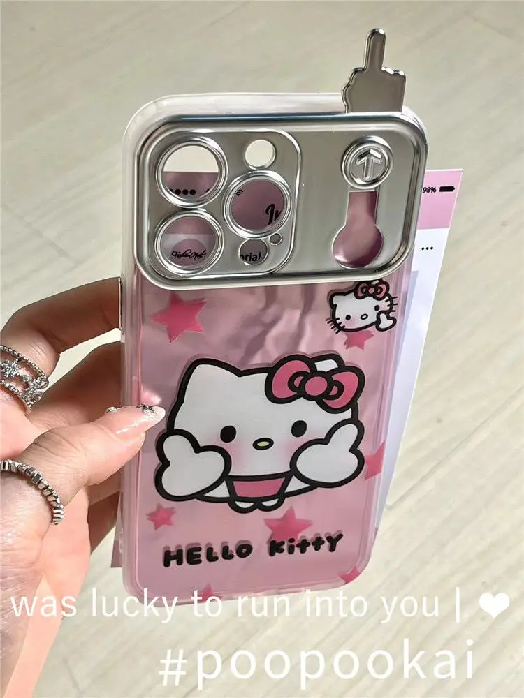 Funny Hello Kitty Be Applicable Iphone 15Promax 14 Phone Case 13 New 12 Kawaii Girl 15 Decorate Cover Student Birthday Gift