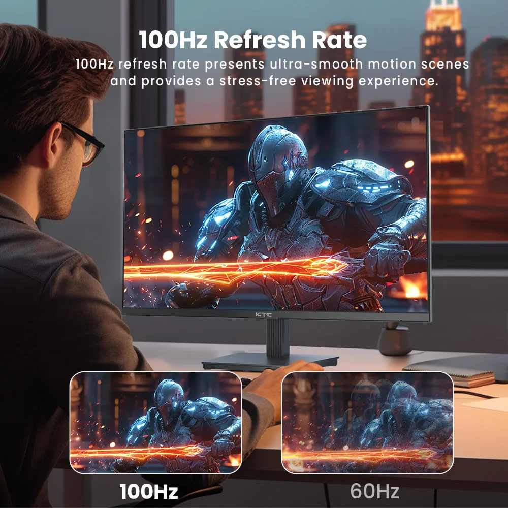 شاشة ألعاب KTC H27T27، شاشة 27 بوصة 2560 × 1440 IPS، معدل تحديث 100 هرتز، وقت استجابة HDR10 1 مللي ثانية، ضوء أزرق منخفض وخالي من الوميض #2