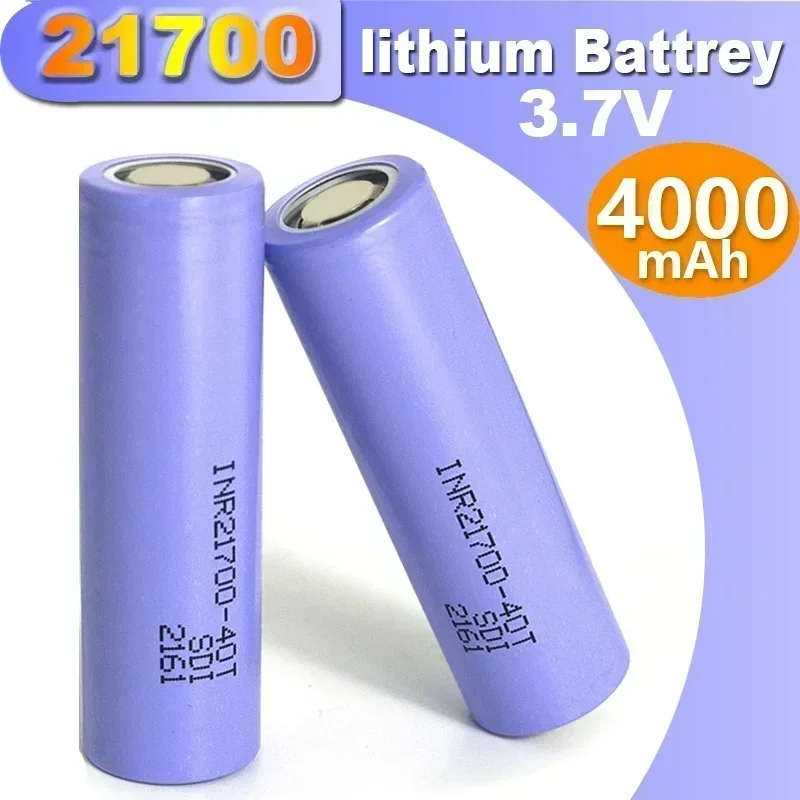 

INR21700-40T 100% Originele 21700 Lithium Battery 4000mAh 40T 3.7V Hoge Ontlading/Capaciteit Li-Ion Oplaadbare Batterij Pk 40T