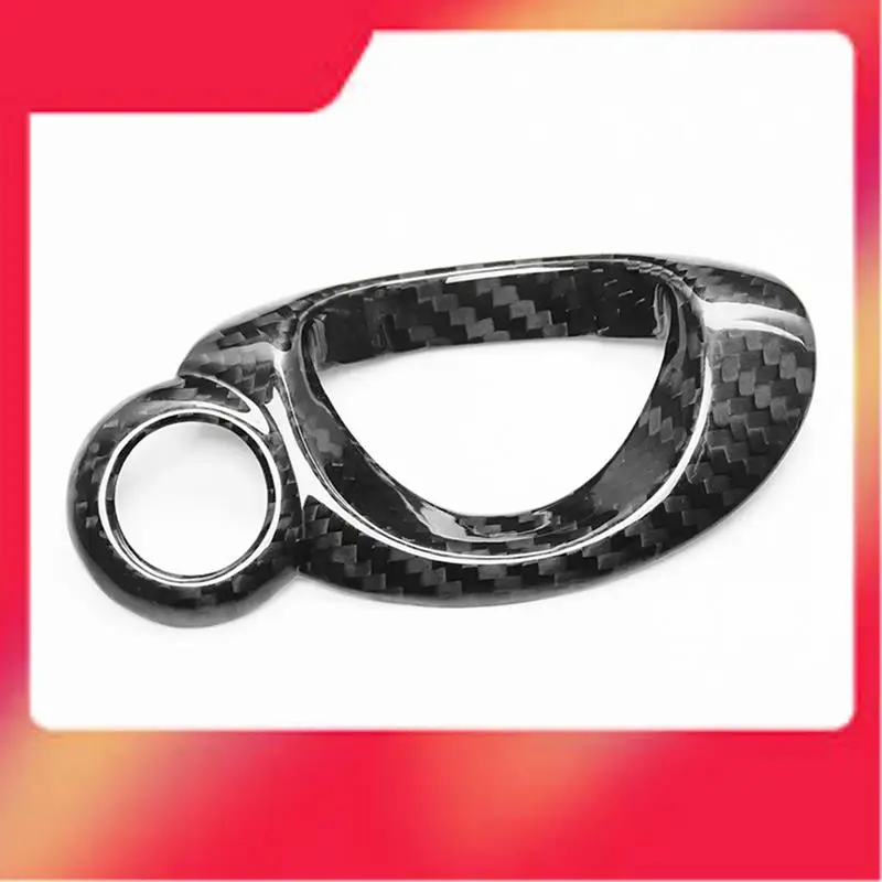 

Car Ignition Switch Cover Trim Real Carbon Fiber Interior Sticker Replacement For Mini Cooper R54 R56 Accessories Parts-M54K