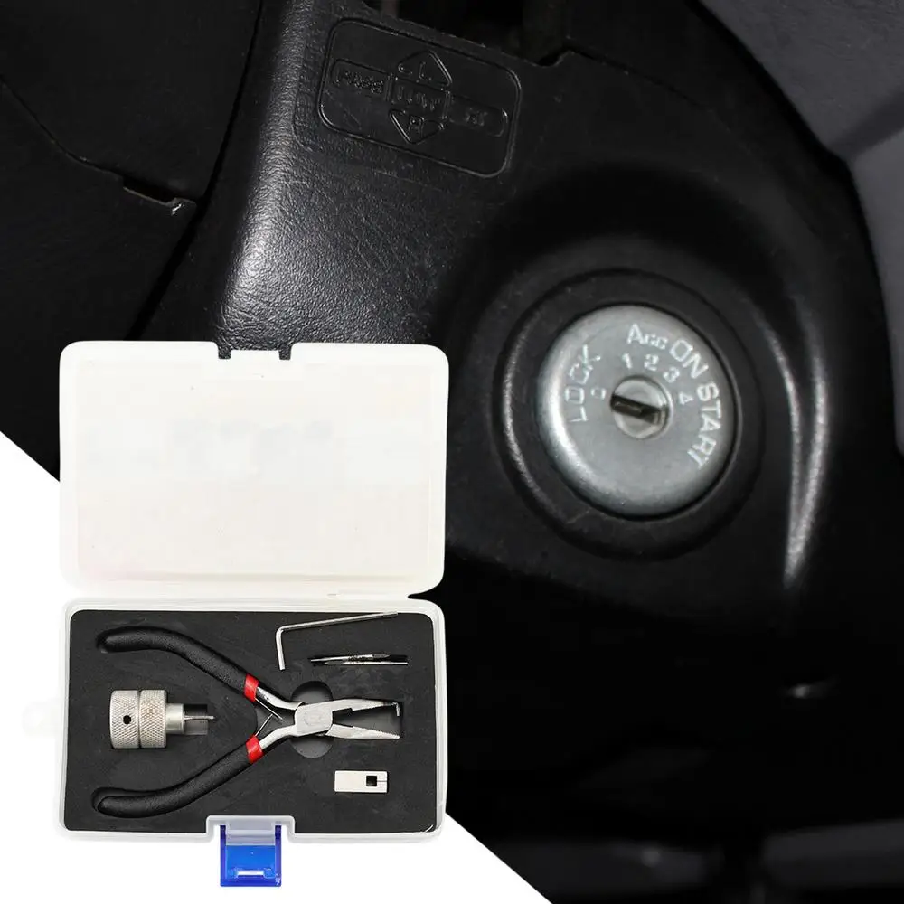 Für Honda Zündung Auto Lock Pin Removal Extractor Reparatur Tool Kit Peg Puller Box Zündung Lock Dübel Pin Removal Tool Kit Reparatur – Detail 10