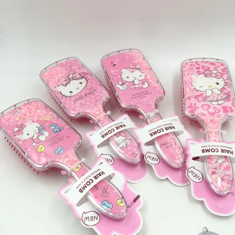 Sanrio Hello Kitty Air Cushion Comb Anime Cartoon Cute KT Cat Fashion Charm Hairdressing Comb Girl&Child Home Goods Holiday Gift