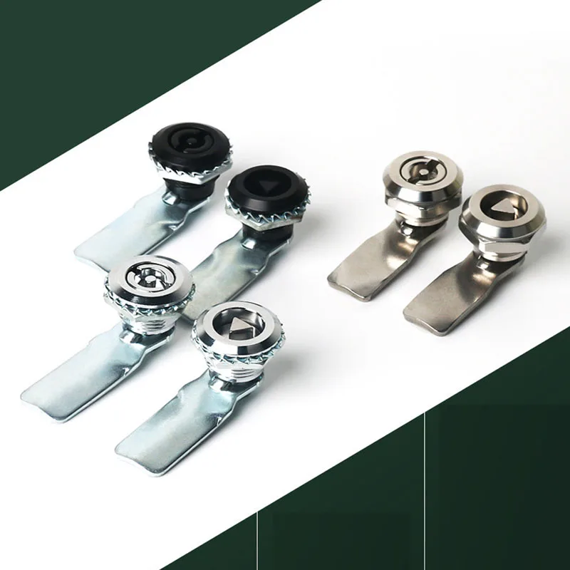 1PCS Universal Stainless Steel Electric Cabinet Lock MS705 Triangle Key Linear Cylinder Lock For Distribution Box Door