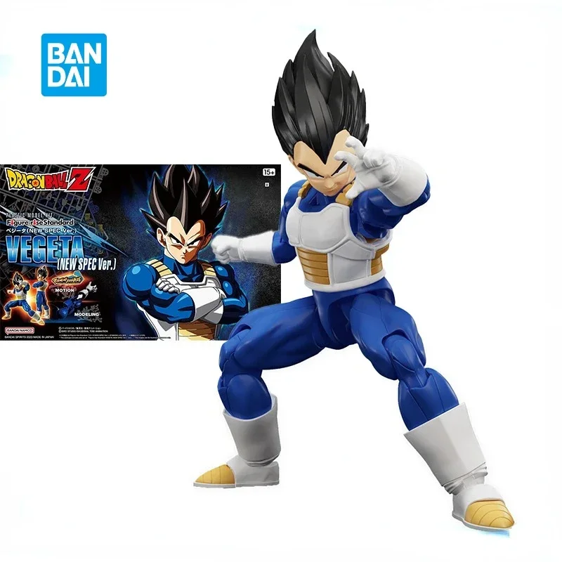 In Stock Original Bandai Dragon Ball Z Figure-rise Standard Vegeta New Spec Ver Assembly Model Anime Action Figures Toys Gifts