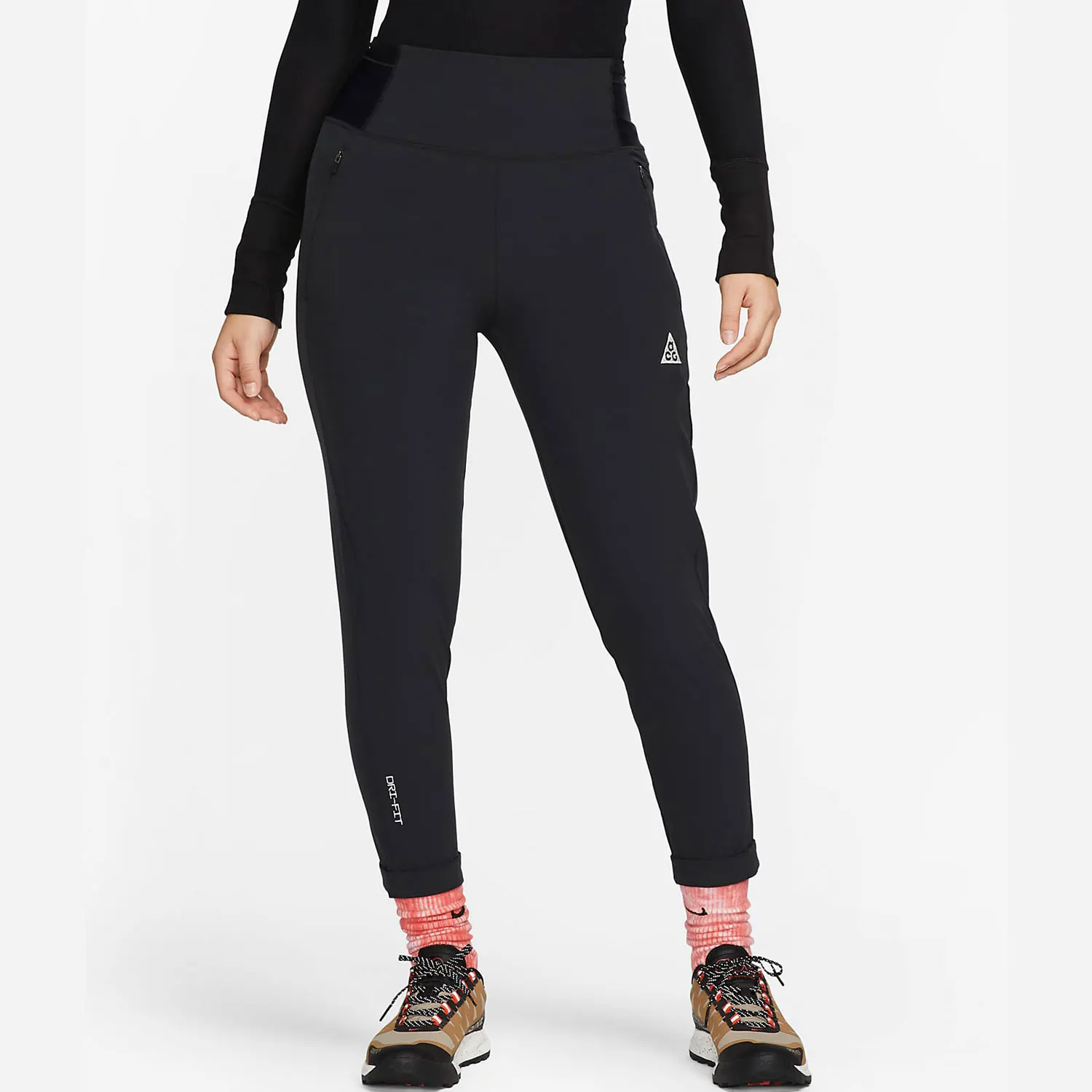 

Оригинальные женские спортивные брюки Nike ACG Dri FIT с высокой талией, тканые, DV9528-010