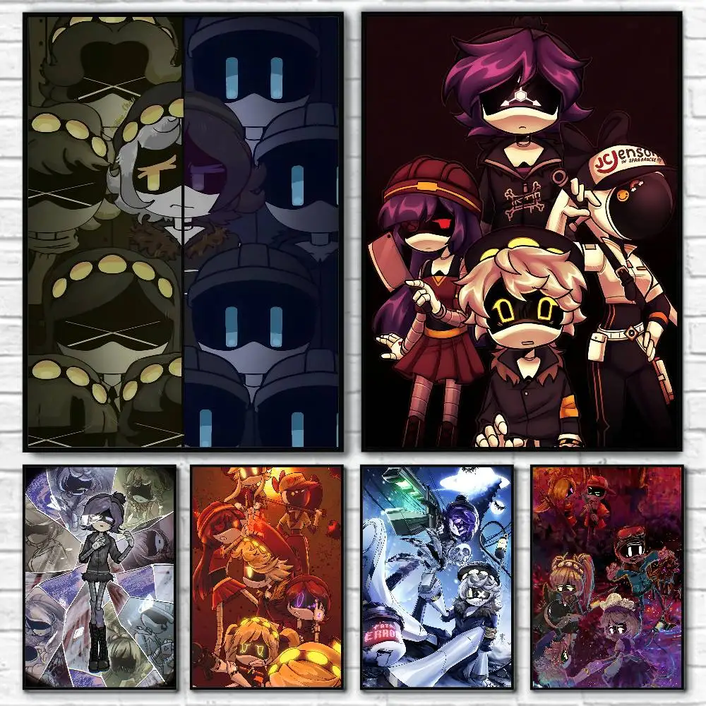Game Anime Cartoon M-Murder Drones Posters Fancy Wall Sticker for Living Room Bar Decoration Wall Decor