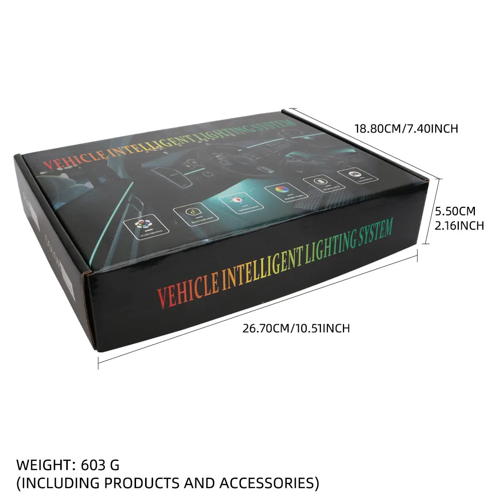 10-in-1 Car LED RGB Light Strip 6