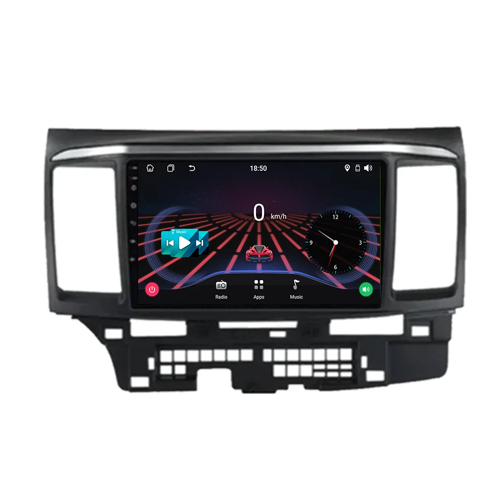 Android Car Radio dla MITSUBISHI LANCER 9 10 X 2008 2009 2010 2011-2016 WIFI + 4G Multimedialny odtwarzacz wideo 2 Din Nawigacja GPS DSP — 2