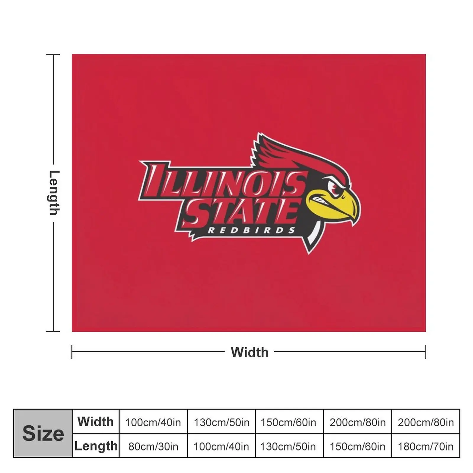 the Redbirds Illinois State-icon Throw Blanket Soft Plaid Luxury Thicken manga Blankets