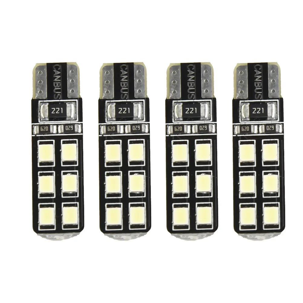 4pc Error Eyebrow Eyelid Light Bulb T10-12SM D-2835 LED For LED Mercedes-Ben Z W204 C300 C350 Car Lighting Accessories