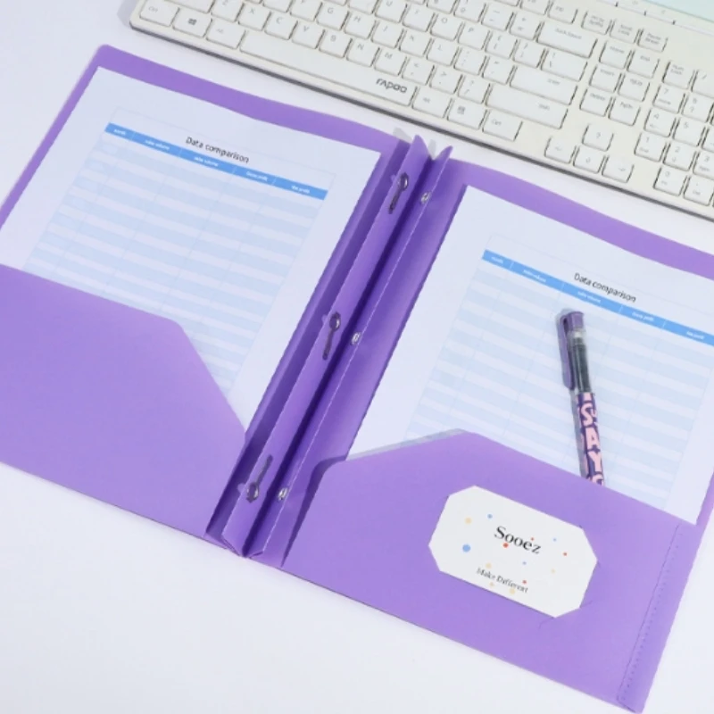 File Clipboard Man PU File Folder Portfolio Business Document Holder Metal Clipboard Pad Document Organizer Holder Office