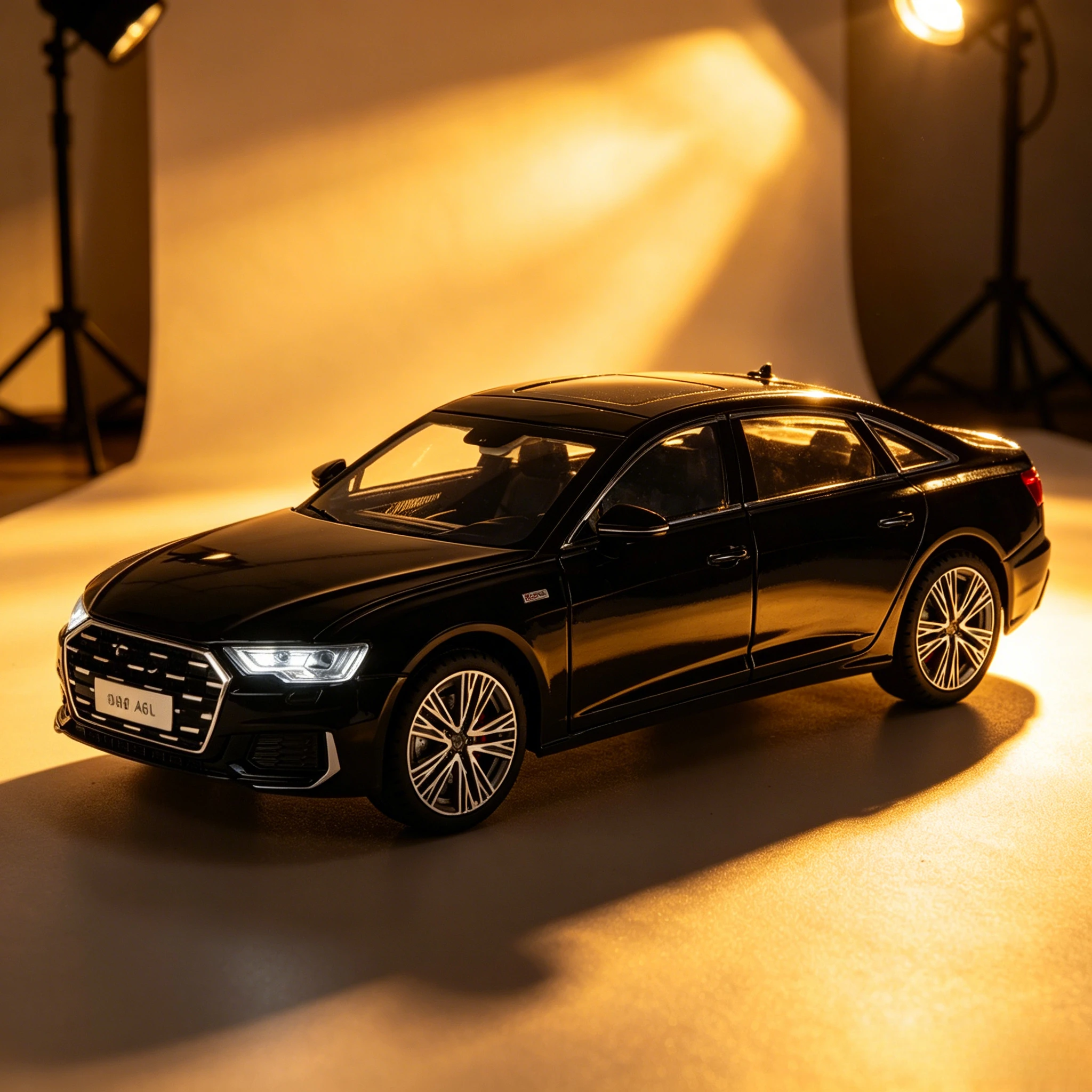 

1:18 A6 Alloy Car Model Diecast & Toy Metal Vehicle Car Model High Simulation Collection Sound and Light Childrens Toy Gift