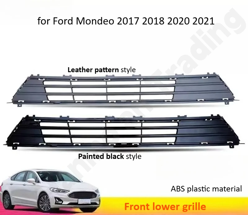 

Для Ford Mondeo 2017 2018 2020 2021: Нижняя решетка переднего бампера / Нижняя сетка / Черная решетка воздухозаборника / Внешние аксессуары / Автозапчасти