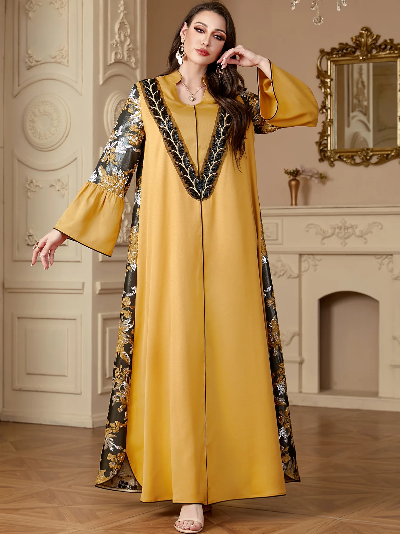 Morocco Dress Kaftan Dubai Abayas Islam Vestidos Eid Muslim Women Party Dresses Jalabiya Embroidery Ramadan Arab Long Robe 2024