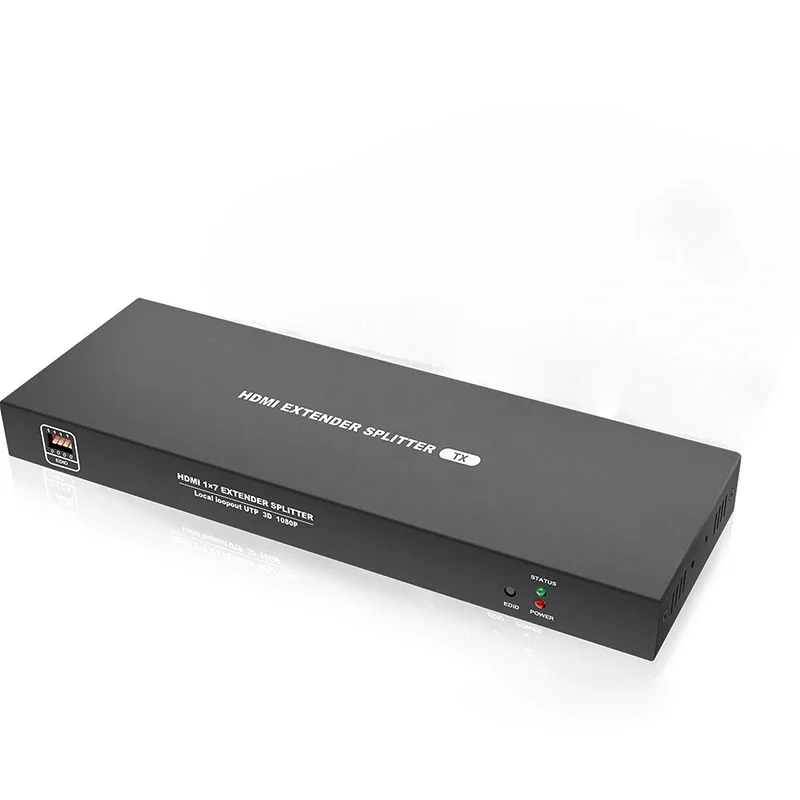 

50m HDMI Over IP Extender 1X7 Port Over Cat5e/Cat6 Ethernet Cable No delay Up and Resolution Up to 1080P@60Hz(1 In 7 Out)