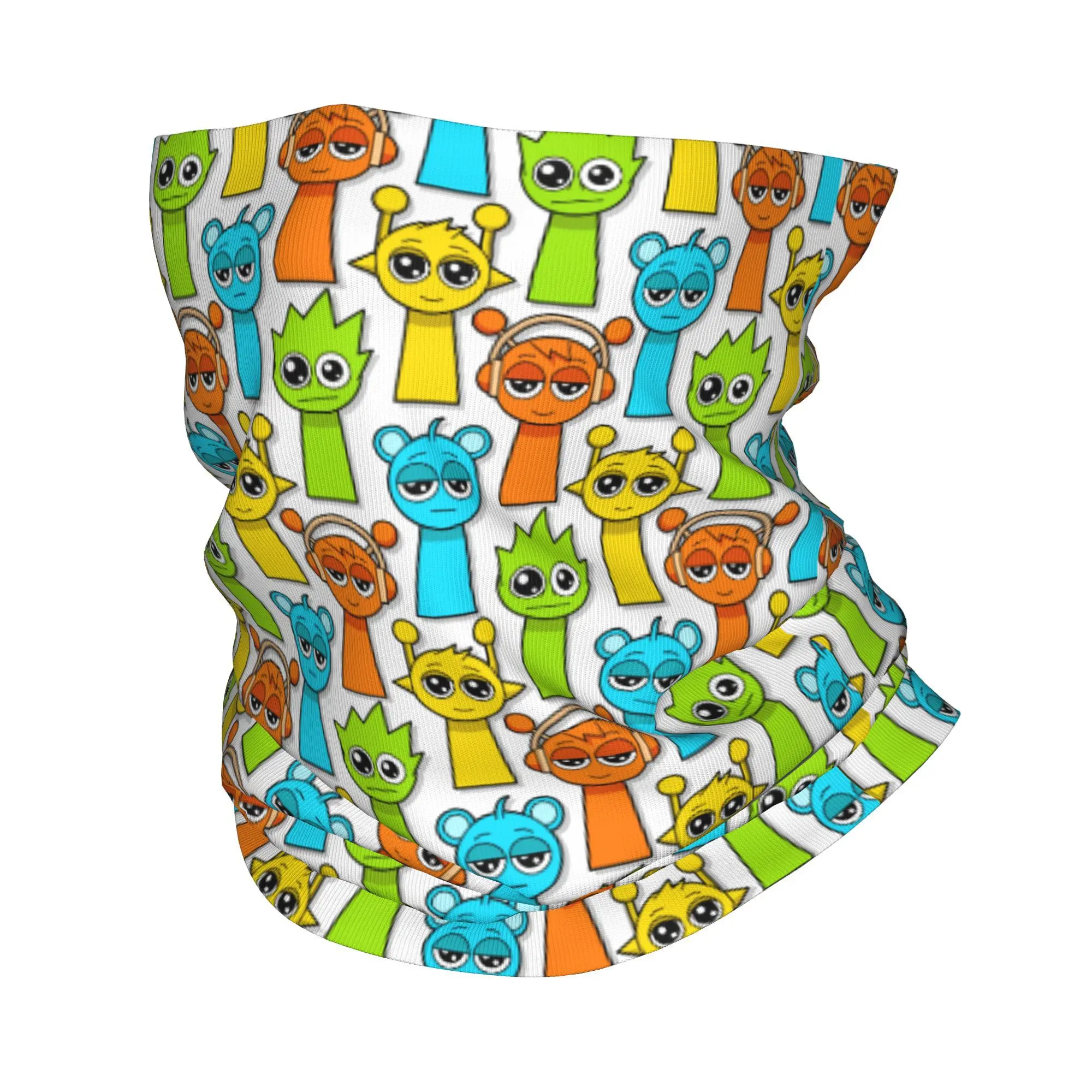 

Бандана с рисунком Sprunki Incredibox, гетры с принтом, Балаклава, шарф для лица, теплый головной убор для мужчин, женщин, взрослых, ветрозащитный